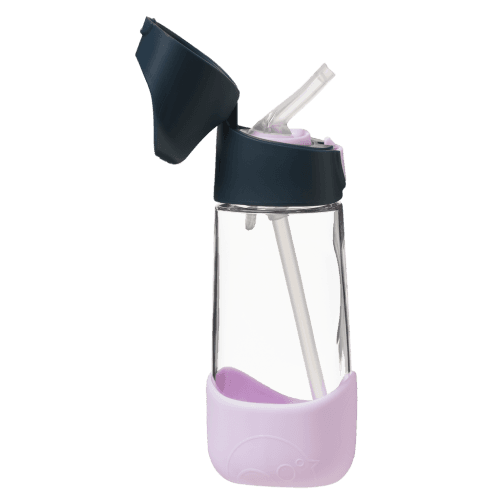 Botella tritán con pajita 450ml B.Box - Indigo Rose